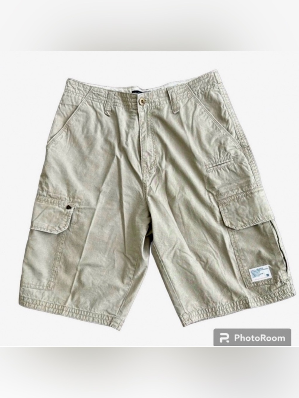 BILLABONG MENS CARGO SHORTS TAN KHAKI PREMIUM COTTON WAIST 31 CASUAL OUTDOOR
